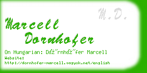 marcell dornhofer business card